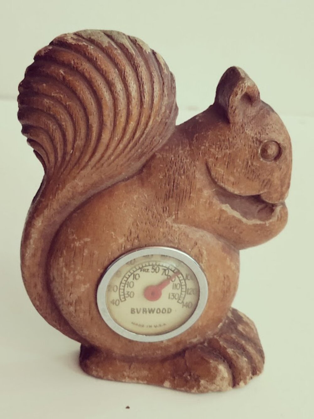 Vintage Burwood Squirrel Thermometer